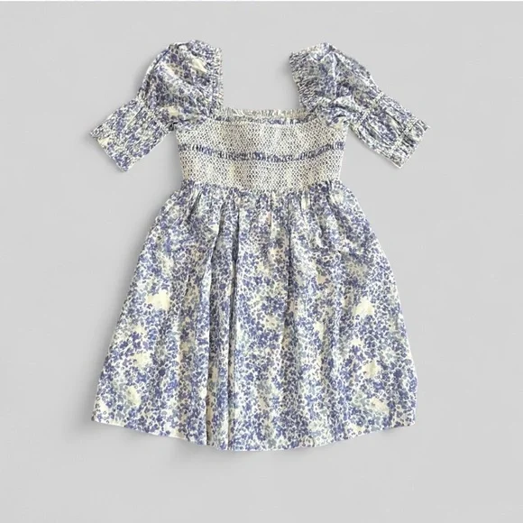 Reformation Dione Dress size 4 blue multi-NWT - Picture 5 of 11